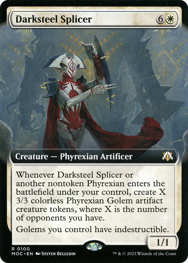 Darksteel Splicer (Extended Art) (MOC-100) - March of the Machine Commander: (Extended Art) Foil