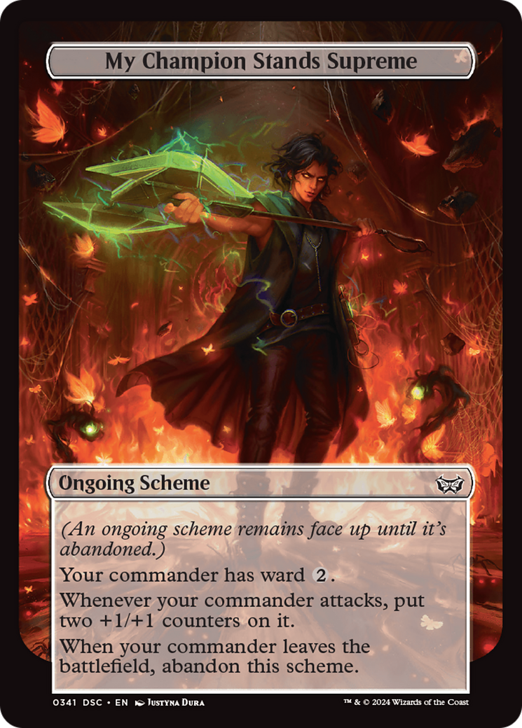 My Champion Stands Supreme (A:DSC-341) - Duskmourn: House of Horror Commander