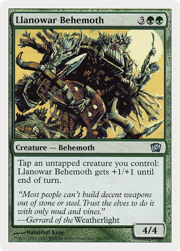 Llanowar Behemoth (8ED-261) - 8th Edition