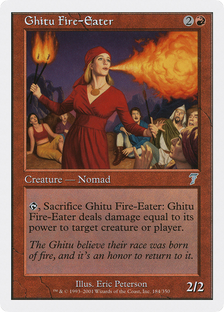 Ghitu Fire-Eater (7ED-184) - 7th Edition Foil