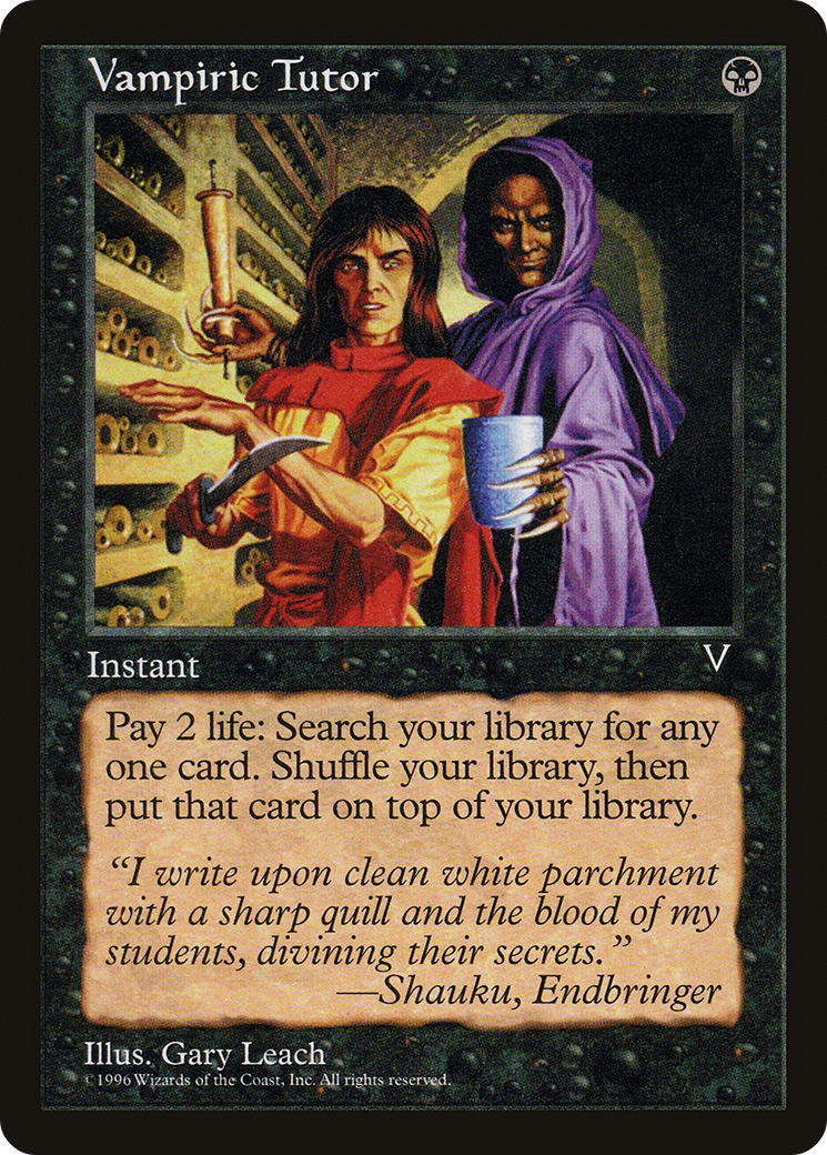 Vampiric Tutor (VIS-72) - Visions