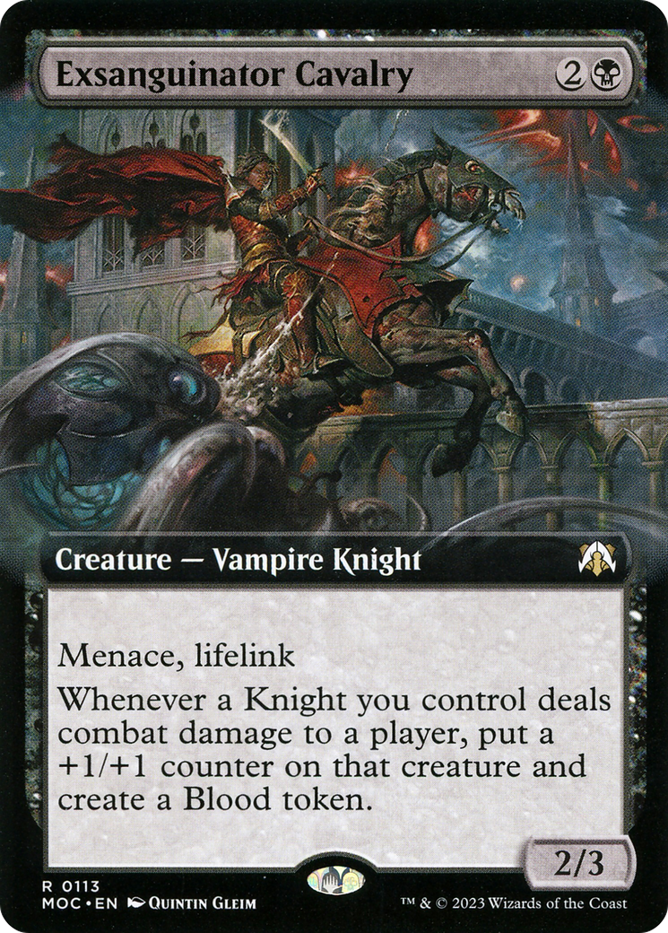 Exsanguinator Cavalry (Extended Art) (MOC-113) - March of the Machine Commander: (Extended Art) Foil