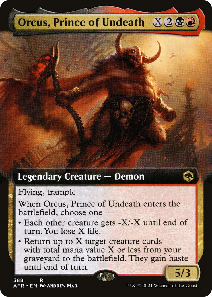 Orcus, Prince of Undeath (Extended Art) (AFR-388) - Adventures in the Forgotten Realms: (Extended Art)