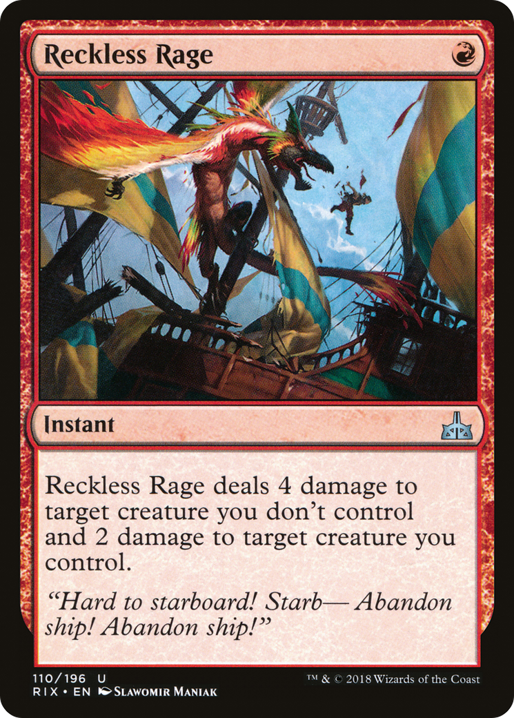 Reckless Rage (RIX-110) - Rivals of Ixalan