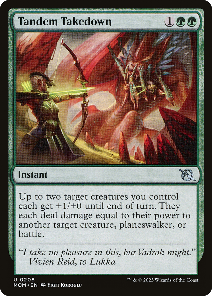 Tandem Takedown (MOM-208) - March of the Machine Foil