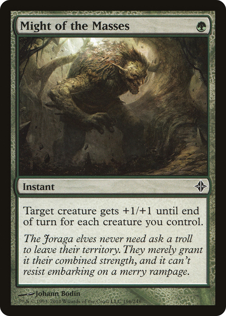 Might of the Masses (ROE-196) - Rise of the Eldrazi Foil
