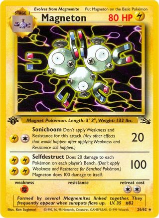 Magneton (26) 026/62 - Unlimited Fossil - Rare