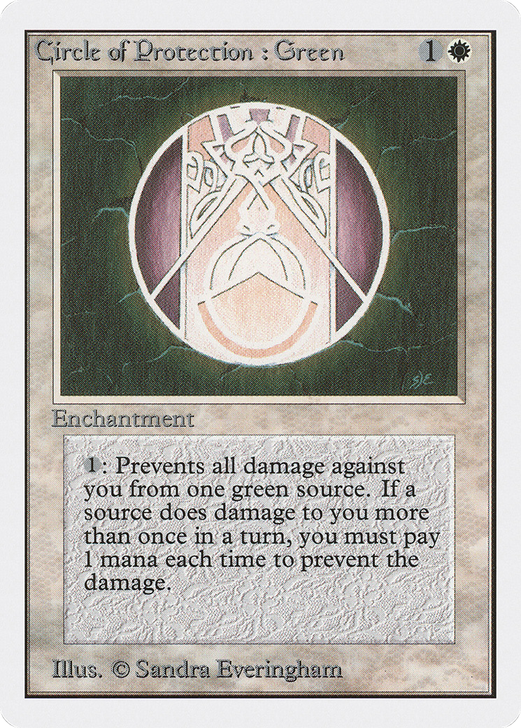 Circle of Protection: Green (2ED-12) - Unlimited Edition