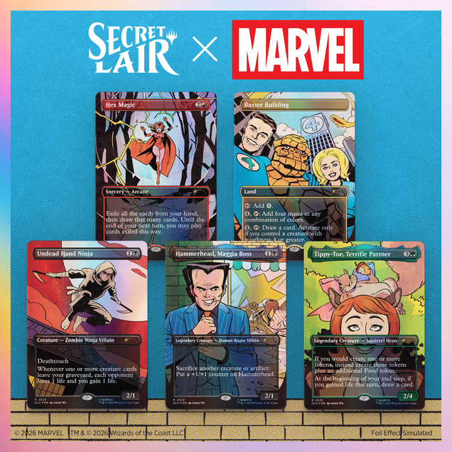Magic the Gathering - Secret Lair x Marvel - Spinner Rack Specials - Traditional Foil