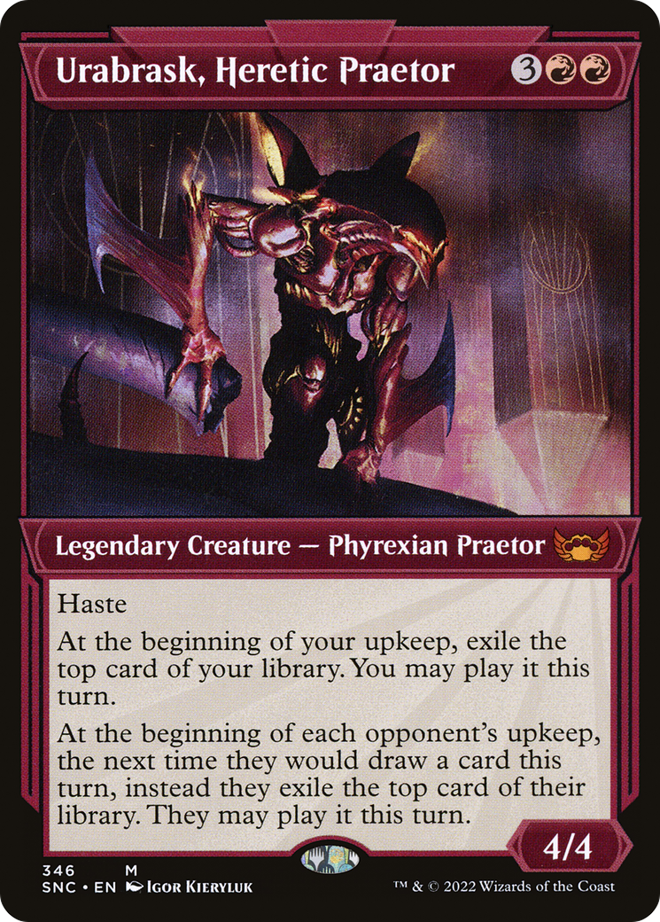 Urabrask, Heretic Praetor (Showcase) (SNC-346) - Streets of New Capenna: (Showcase)