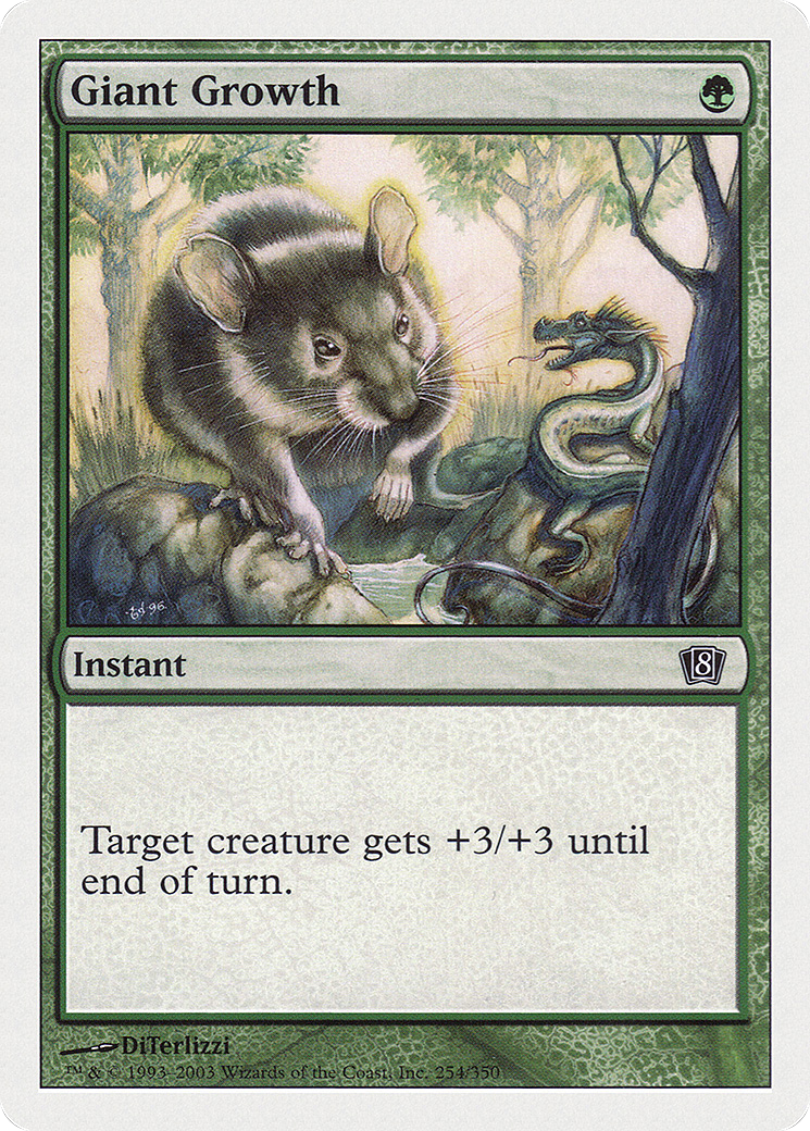 Giant Growth (8ED-254) - 8th Edition Foil