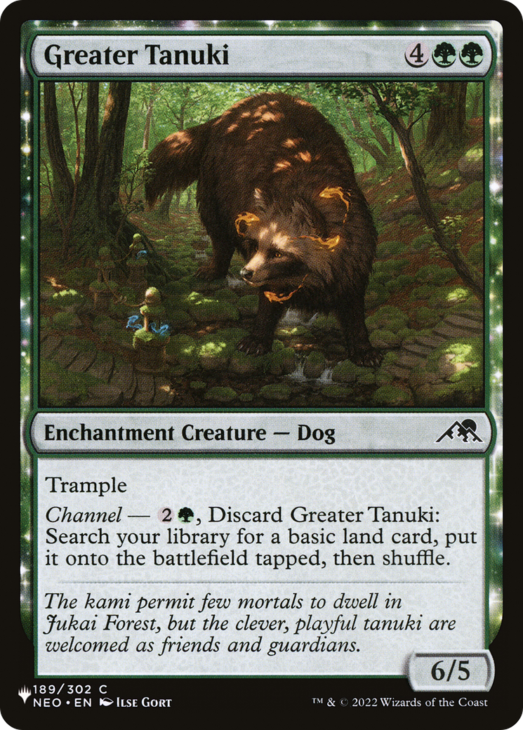 Greater Tanuki (LIST-189/302) - The List: (enchantment)