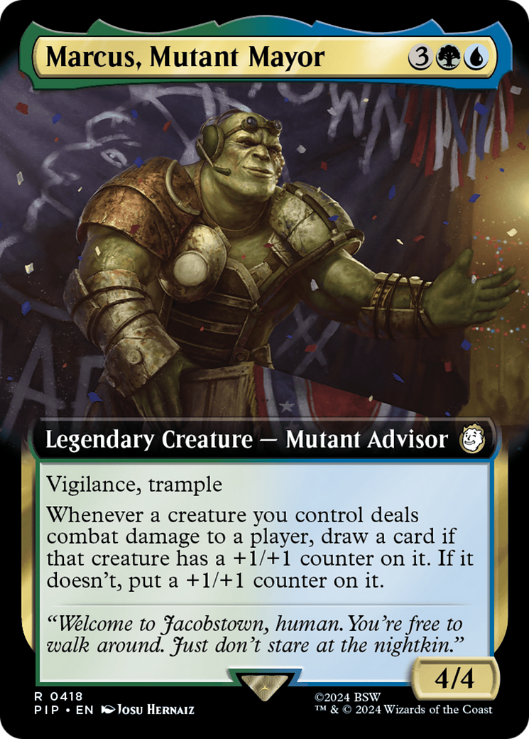 Marcus, Mutant Mayor (Extended Art) (PIP-418) - Fallout: (Extended Art)