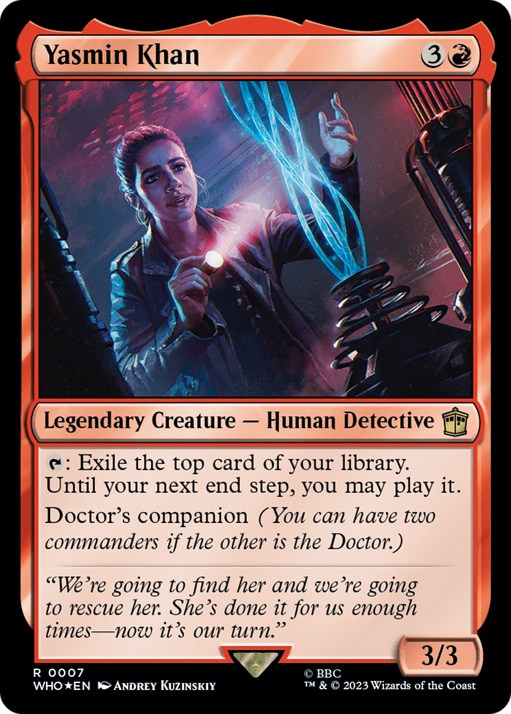 Yasmin Khan (WHO-007) - Doctor Who Foil