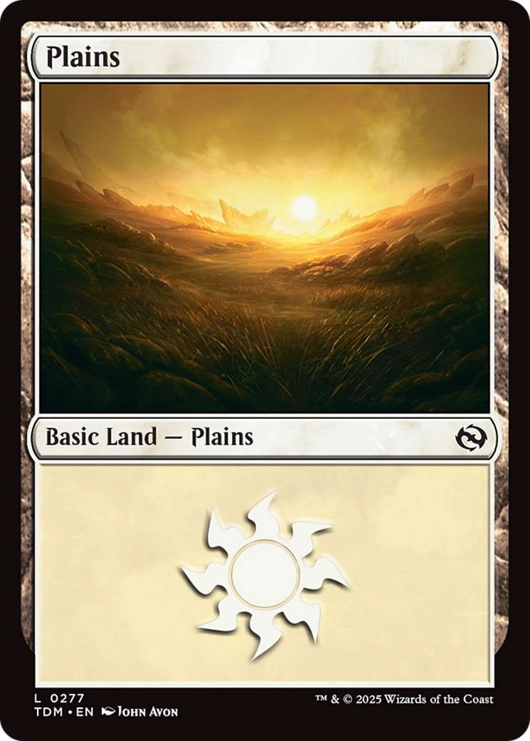 Plains (TDM-277) - Tarkir: Dragonstorm Foil