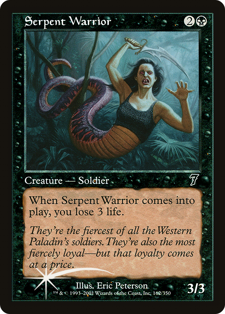 Serpent Warrior (7ED-162) - 7th Edition Foil