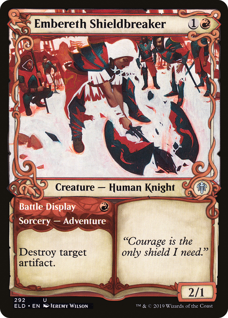Embereth Shieldbreaker // Battle Display (ELD-292) - Throne of Eldraine: (Showcase) Foil
