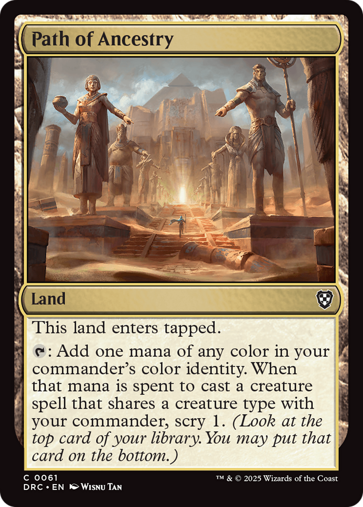 Path of Ancestry (DRC-061) - Commander: Aetherdrift