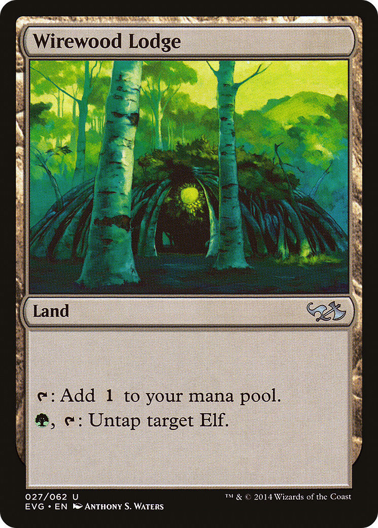 Wirewood Lodge (EVG-27) - Duel Decks Anthology: Elves vs. Goblins Foil