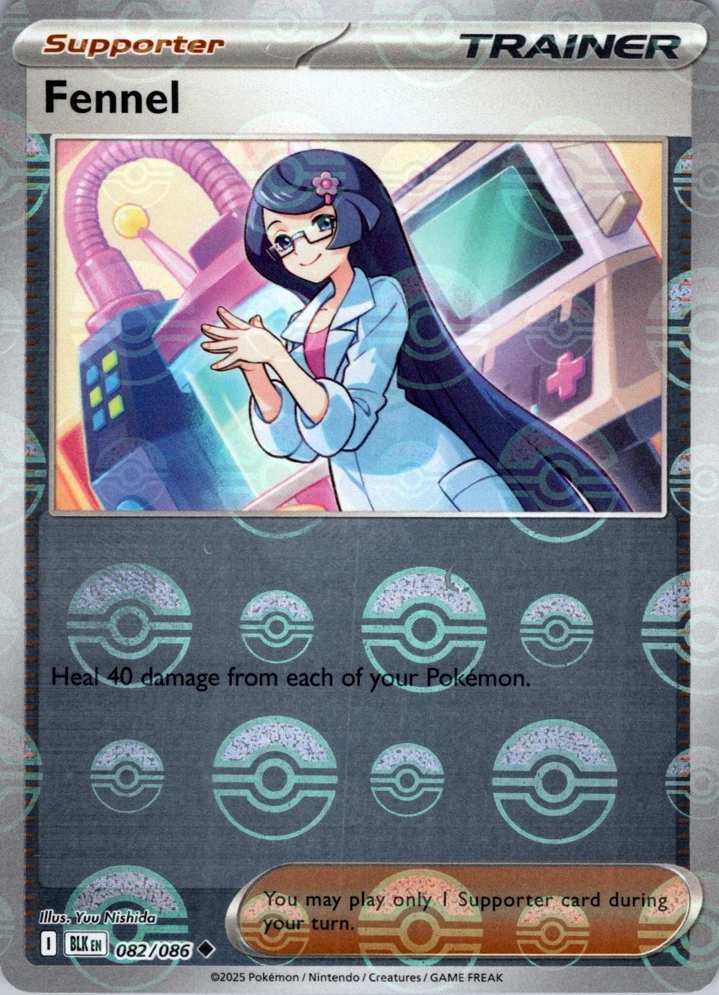 Fennel (Poke Ball Pattern) 082 - Holofoil SV Black Bolt - Uncommon