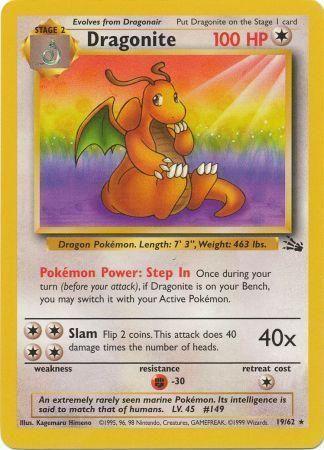 Dragonite (19) 019/62 - Unlimited Fossil - Rare