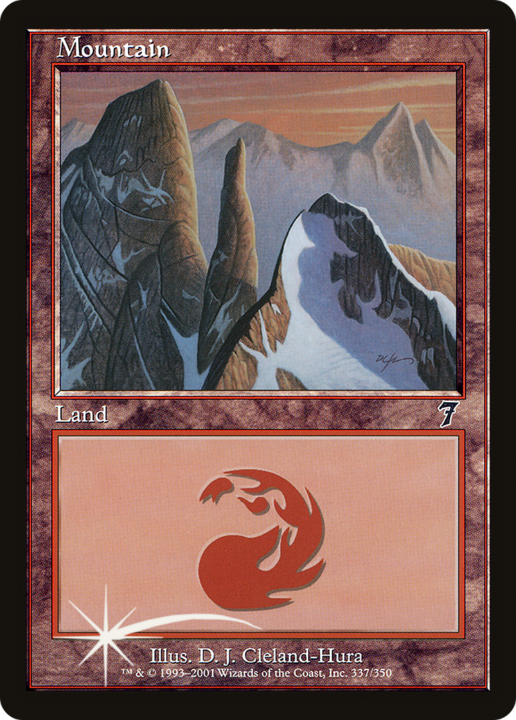 Mountain (337) (7ED-337) - 7th Edition Foil
