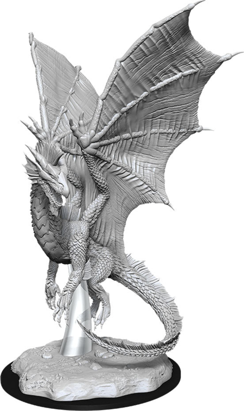 Dungeons & Dragons - Miniatures - W11 Young Silver Dragon