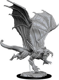 Dungeons & Dragons - Miniatures - W08 Young Black Dragon