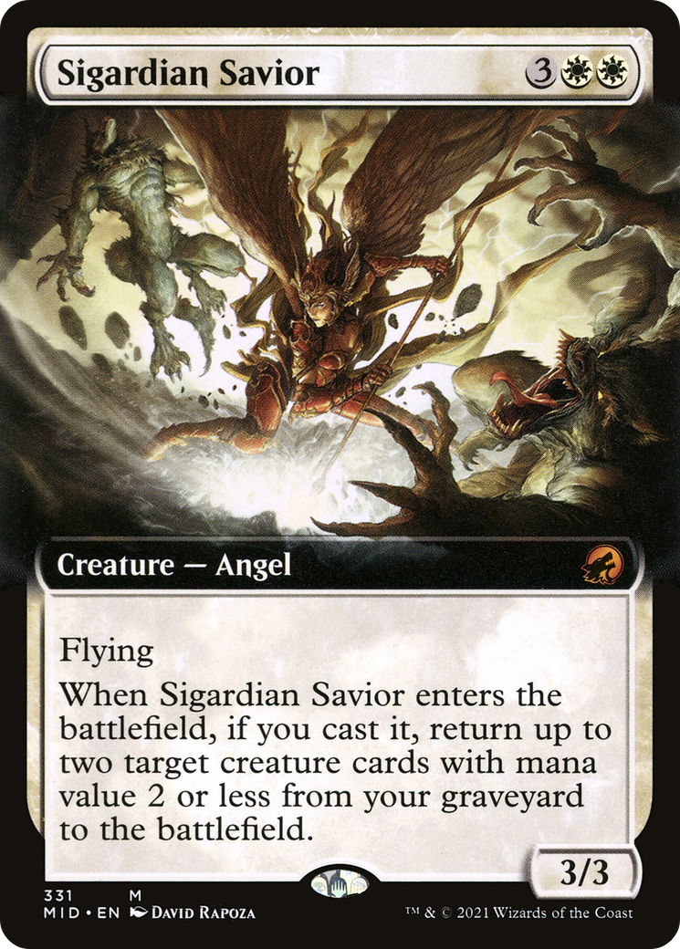 Sigardian Savior (Extended Art) (MID-331) - Innistrad: Midnight Hunt: (Extended Art)
