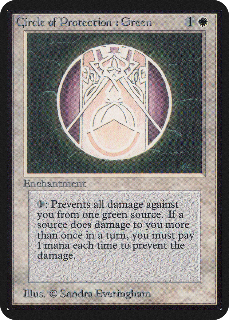 Circle of Protection: Green (LEA-011) - Limited Edition Alpha