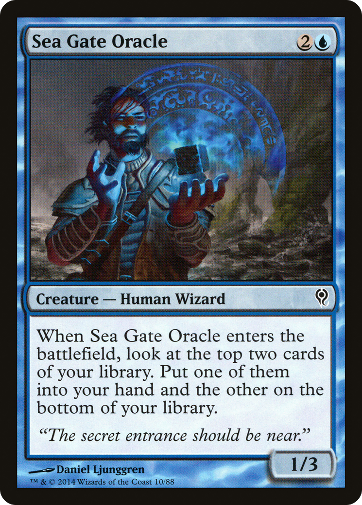 Sea Gate Oracle (DDM-010) - Duel Decks: Jace vs. Vraska