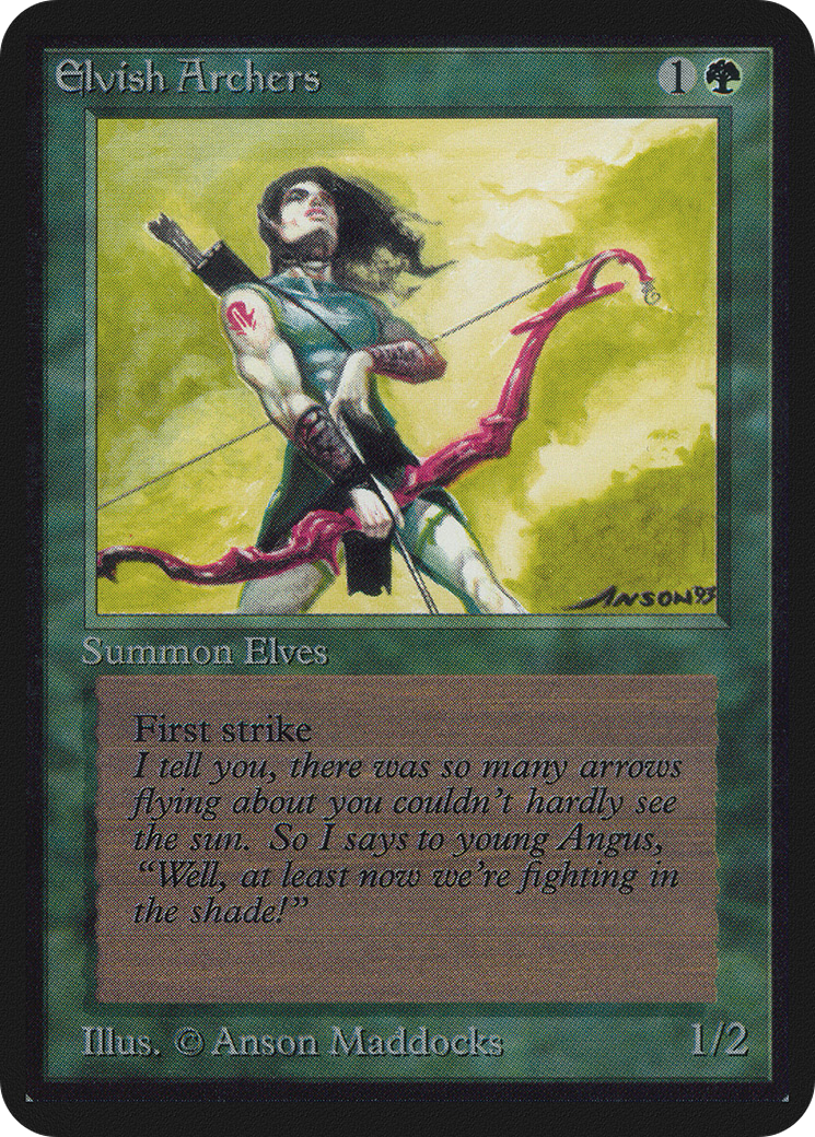 Elvish Archers (LEA-191) - Limited Edition Alpha