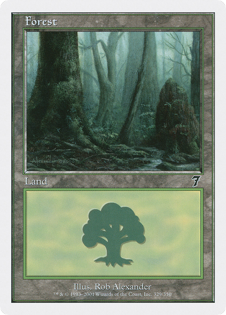 Forest (329) (7ED-329) - 7th Edition Foil