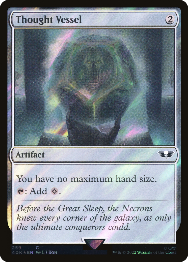 Thought Vessel (Surge Foil) (40K-259★) - Warhammer 40,000 Commander Foil