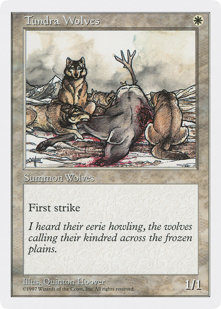 Tundra Wolves (5ED-66) - Fifth Edition