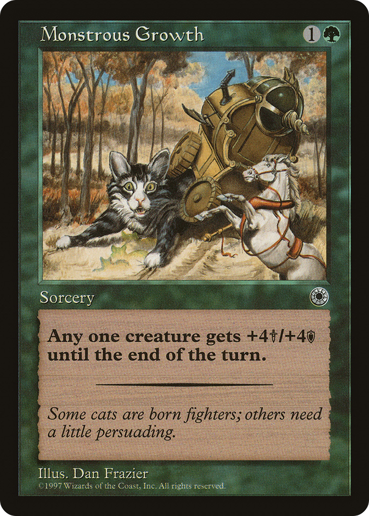 Monstrous Growth (Flavor Text) (POR-173) - Portal