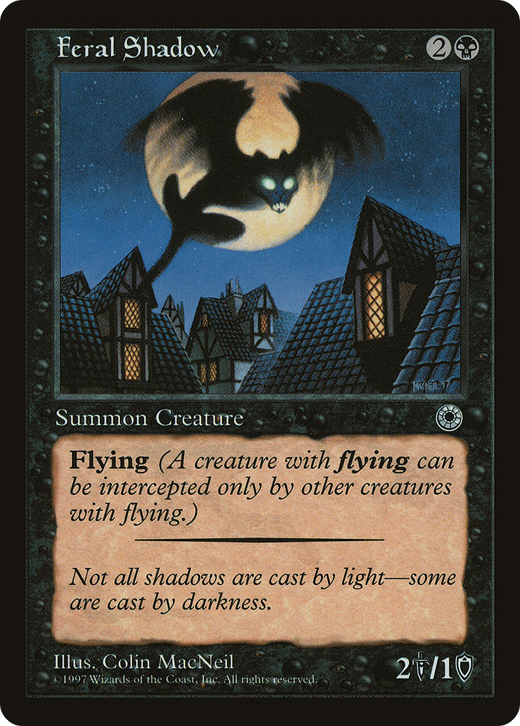 Feral Shadow (Reminder Text) (POR-93) - Portal