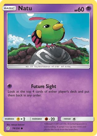Natu 078/236 - Reverse Holofoil SM Cosmic Eclipse - Common