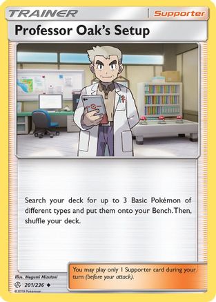 Professor Oak's Setup 201/236 SM Cosmic Eclipse - Uncommon
