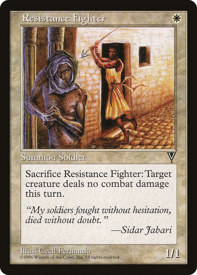 Resistance Fighter (VIS-18) - Visions