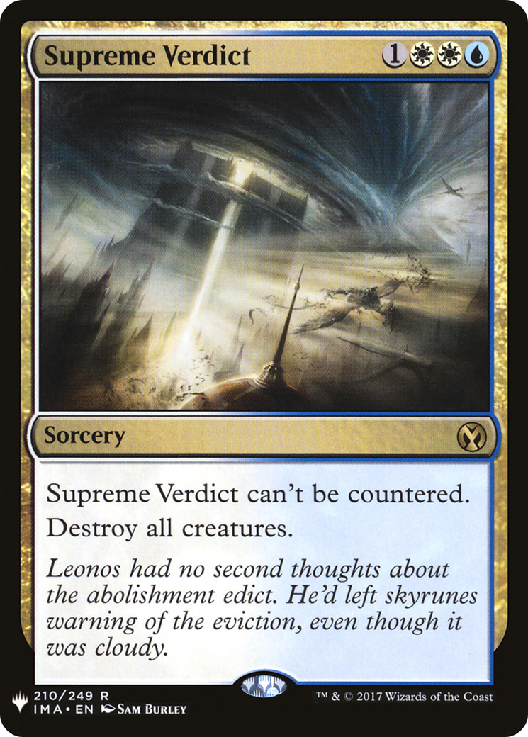 Supreme Verdict (LIST-210) - The List