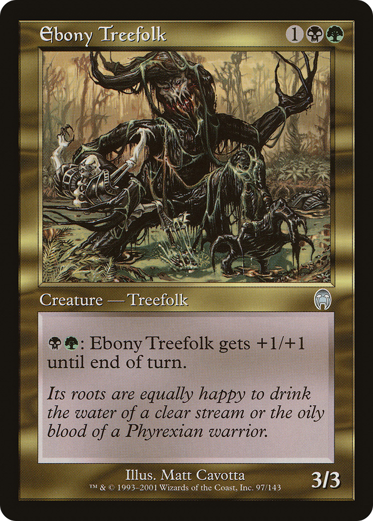 Ebony Treefolk (APC-097) - Apocalypse Foil