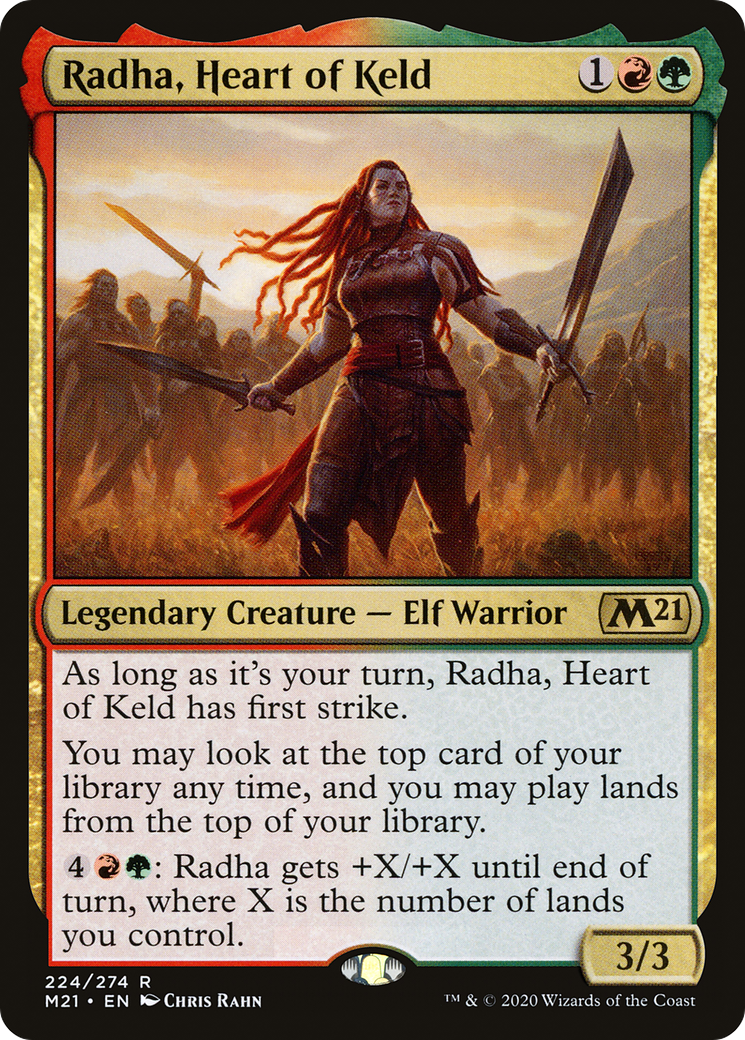 Radha, Heart of Keld (M21-224) - Core Set 2021 Foil