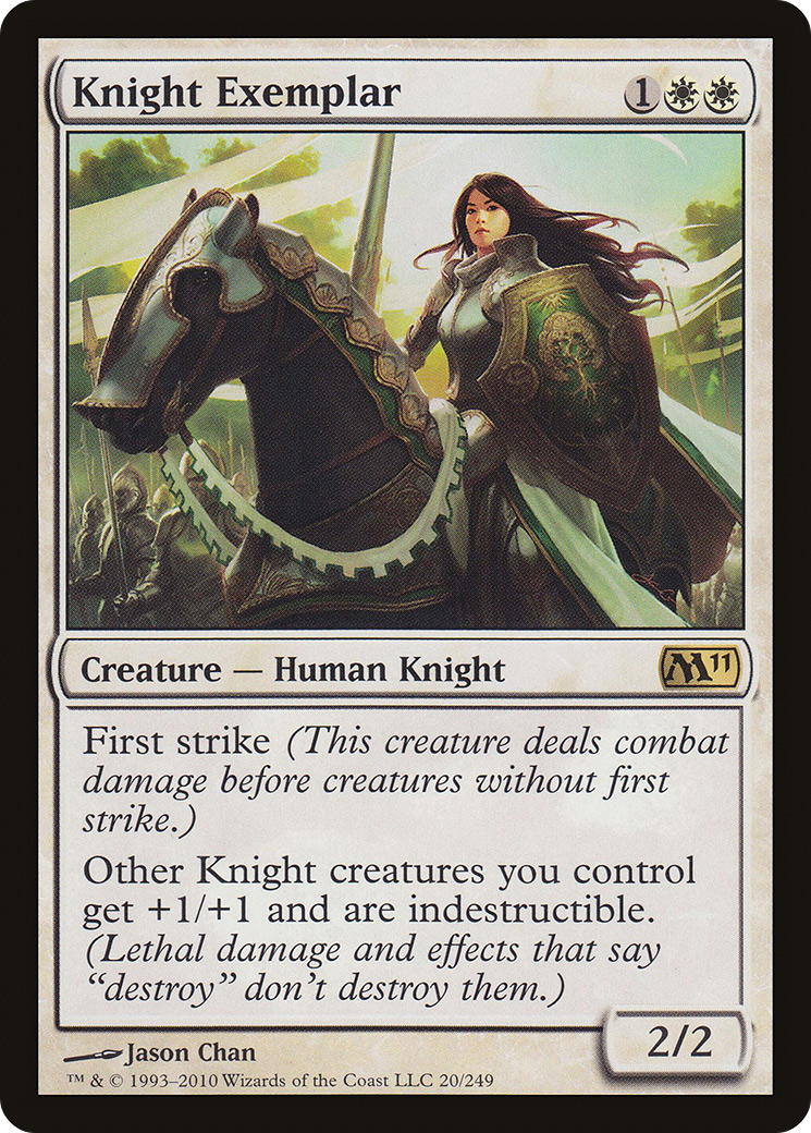 Knight Exemplar (M11-020) - Magic 2011 Foil