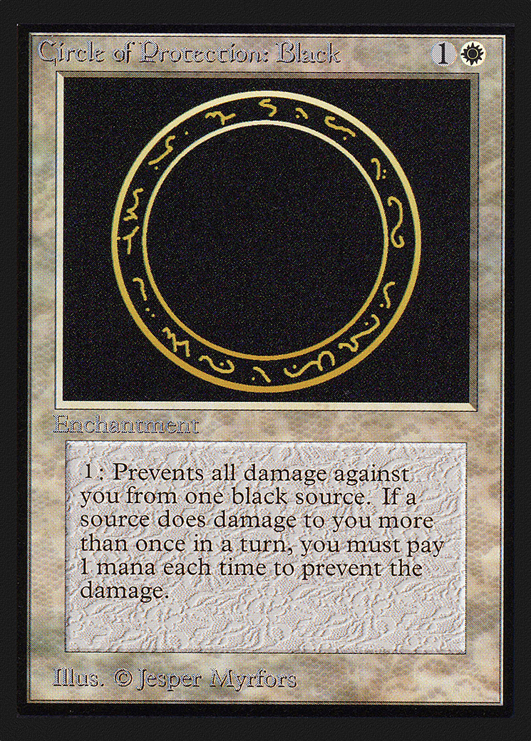 Circle of Protection: Black (CE) (CED-010) - Collectors' Edition