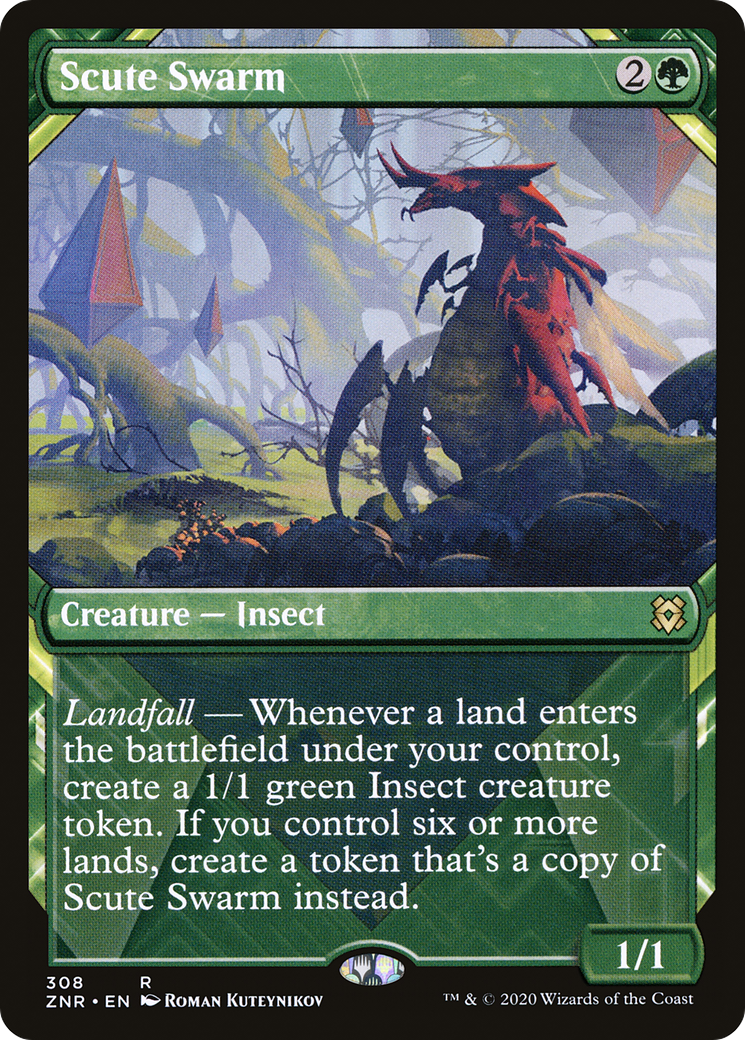 Scute Swarm (Showcase) (ZNR-308) - Zendikar Rising: (Showcase) Foil