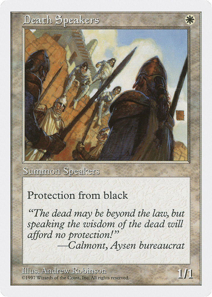Death Speakers (5ED-24) - Fifth Edition
