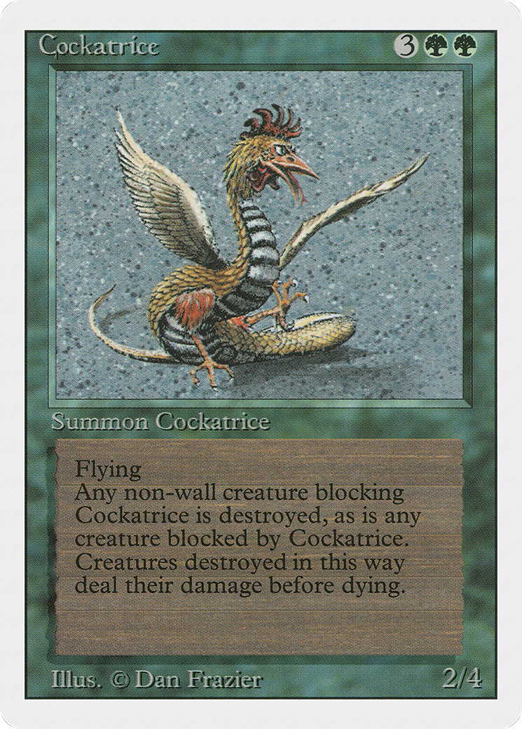 Cockatrice (3ED-189) - Revised Edition
