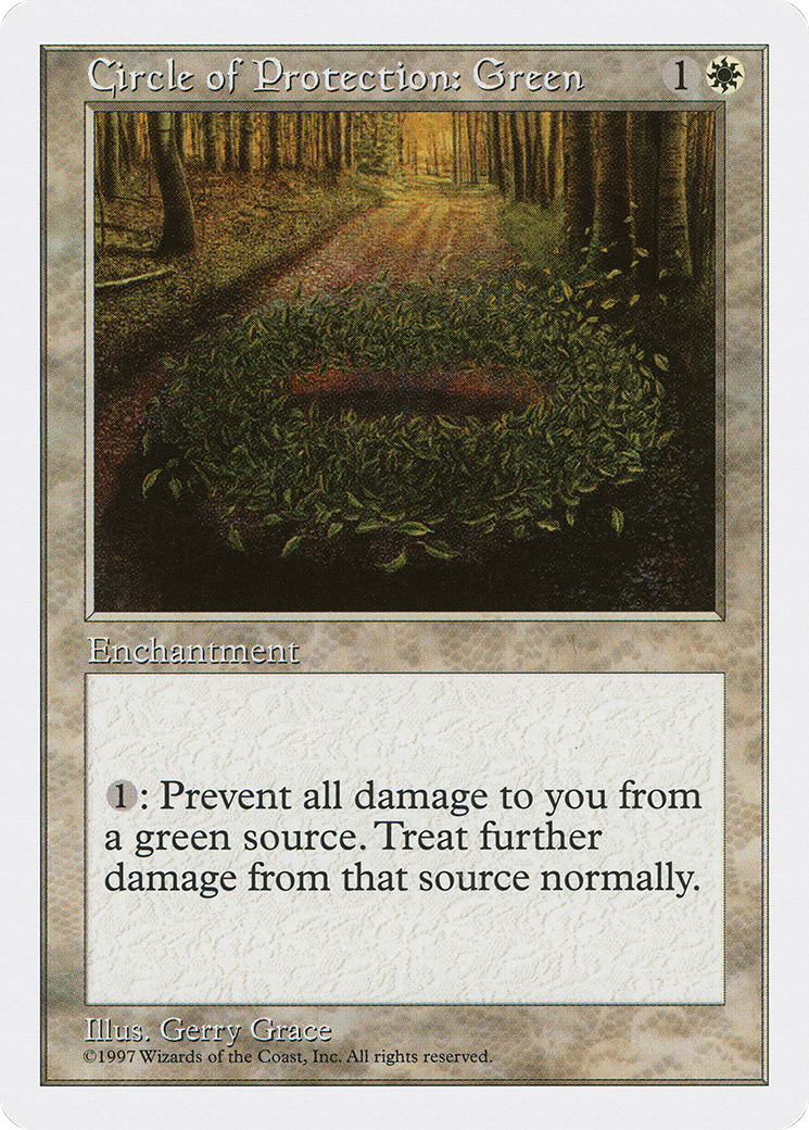Circle of Protection: Green (5ED-19) - Fifth Edition