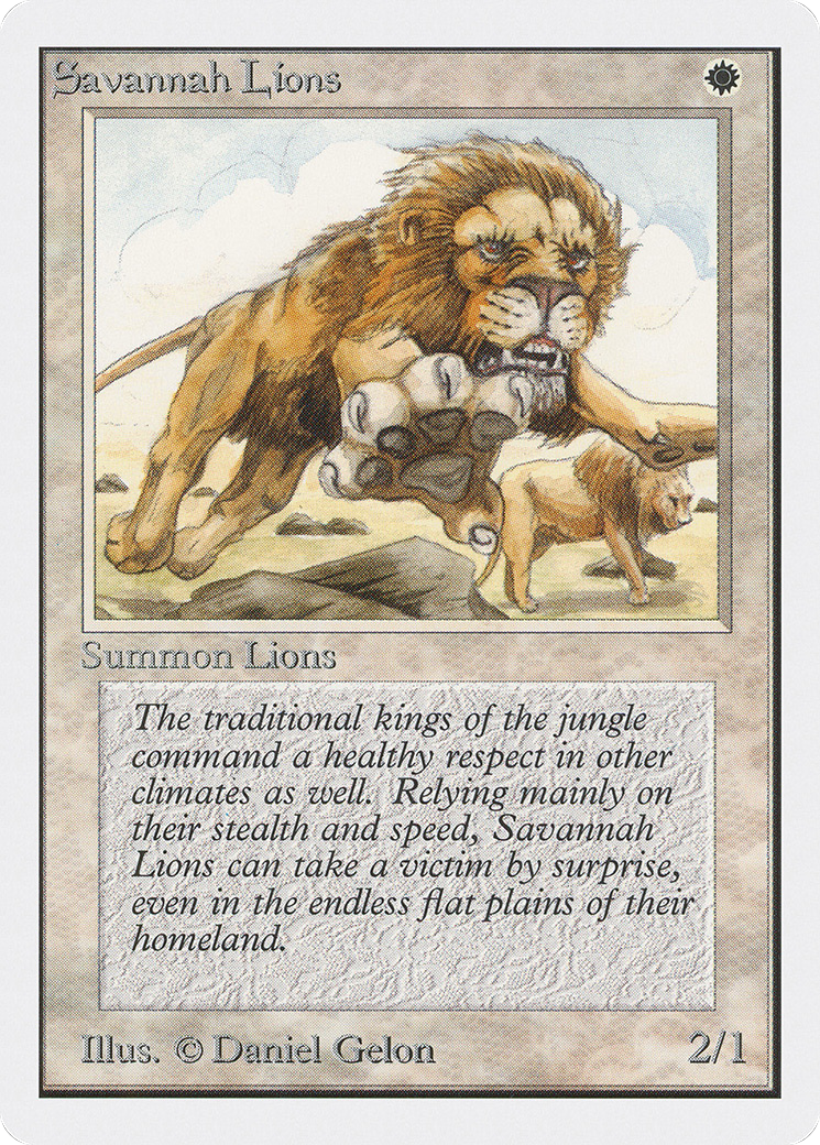 Savannah Lions (2ED-39) - Unlimited Edition